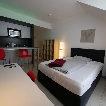 Апартаменты Wohnen Auf Zeit - Rooftop By Rabe, Gym, Balkon, Parkplatz, Smart-tv, Netflix Карлсруэ